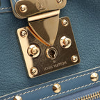 Louis Vuitton Shoulder Bag Afriolan Blue Leather — view 6