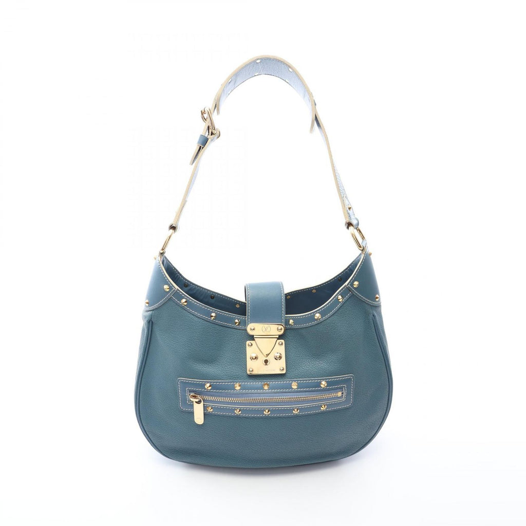 Louis Vuitton Shoulder Bag Afriolan Blue Leather