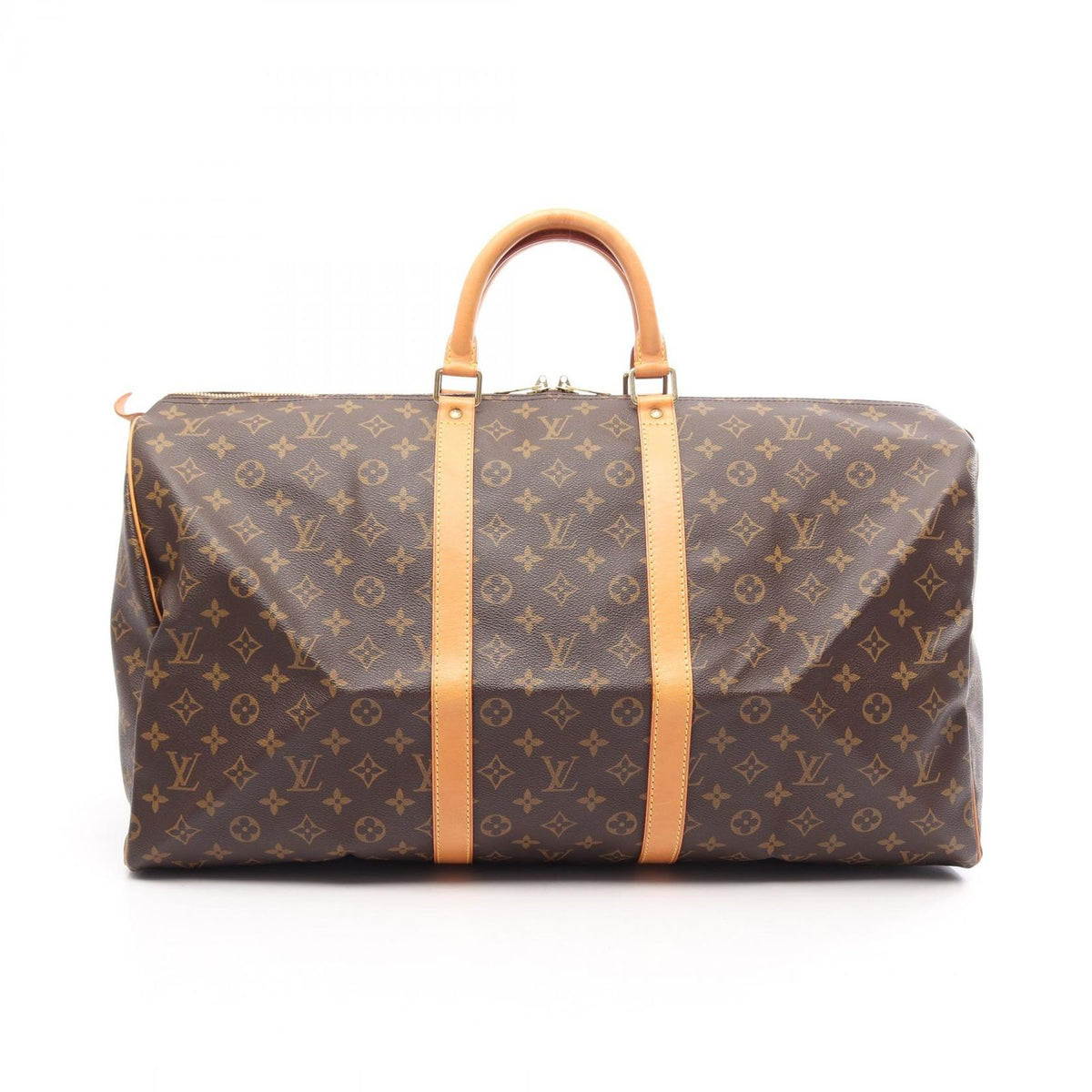 Louis Vuitton Boston Bag Keepall 55 Canvas Leather