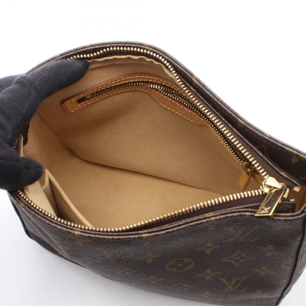 Louis Vuitton Shoulder Bag Looping MM Canvas Leather — view 3