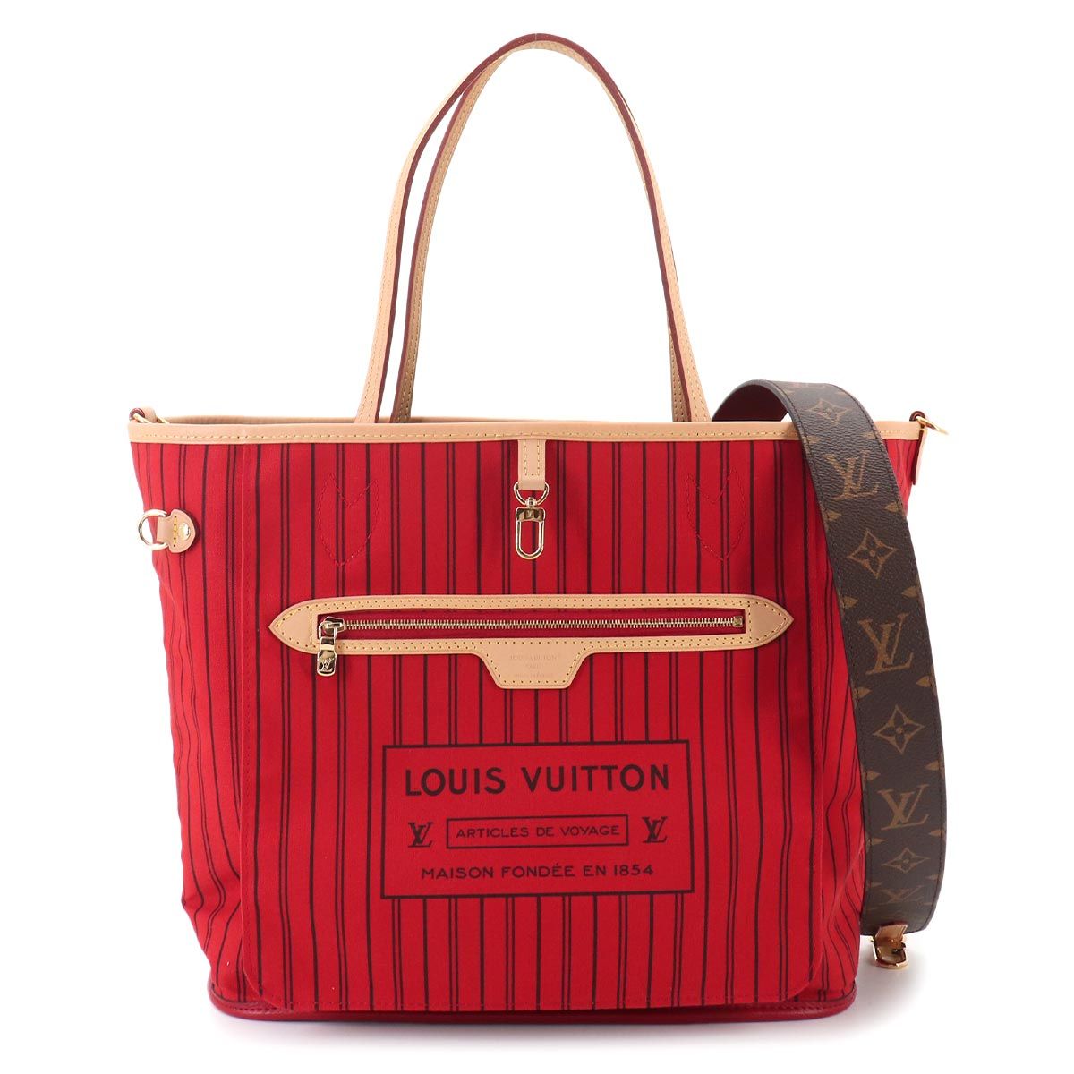 Louis Vuitton Monogram Neverfull Inside Out MM 2-Way Tote Shoulder Bag — view 8