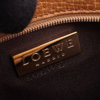 Loewe Handbag Logo Mini Camel Leather — view 4