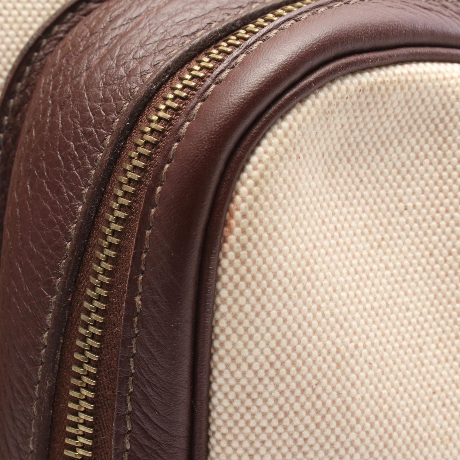 Hermes Victoria Ecru Brown Garment Case Handbag — view 5