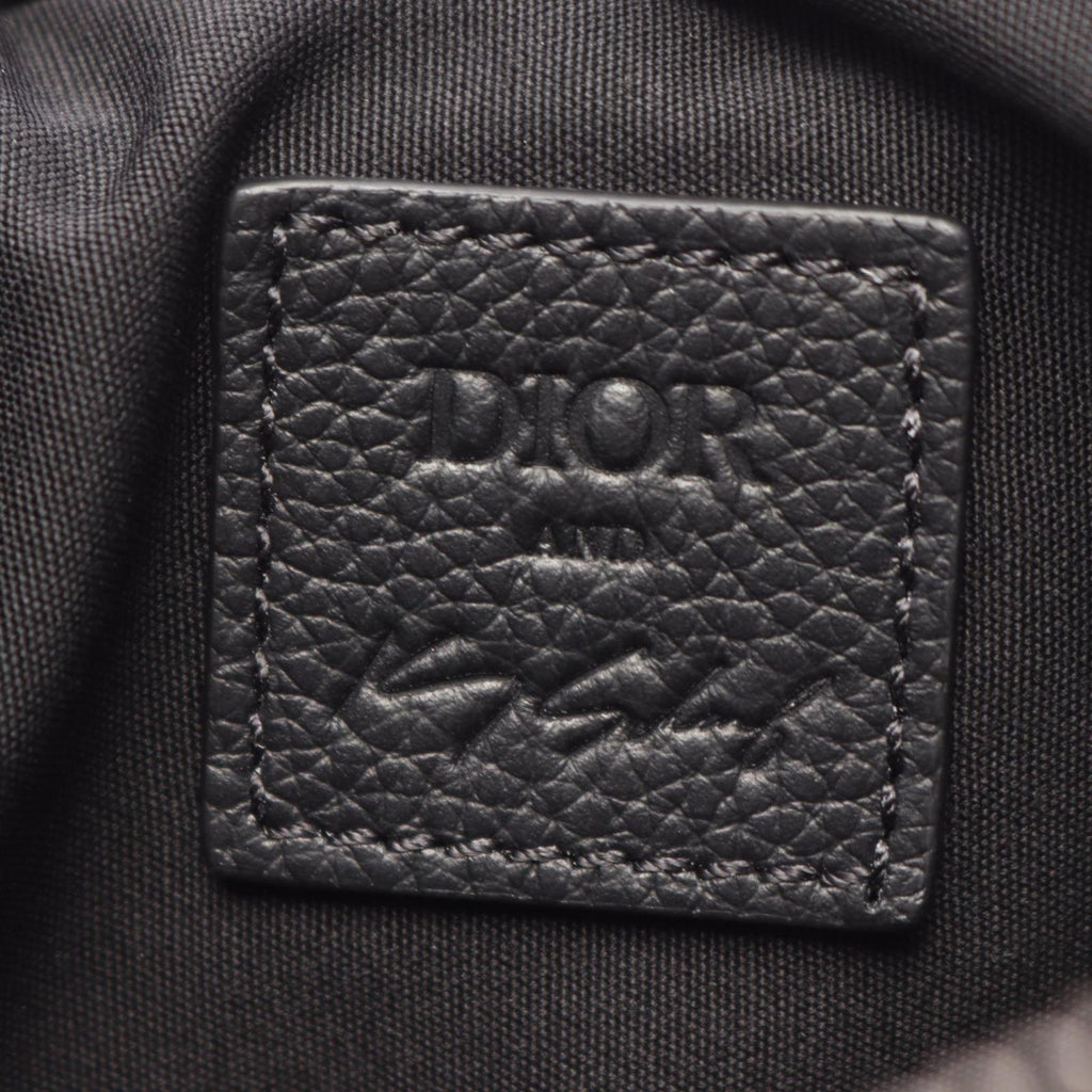 Dior Waist Bag Kenny Scharf Saddle Black Multi Canvas Leather — view 4