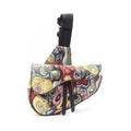 Dior Waist Bag Kenny Scharf Saddle Black Multi Canvas Leather