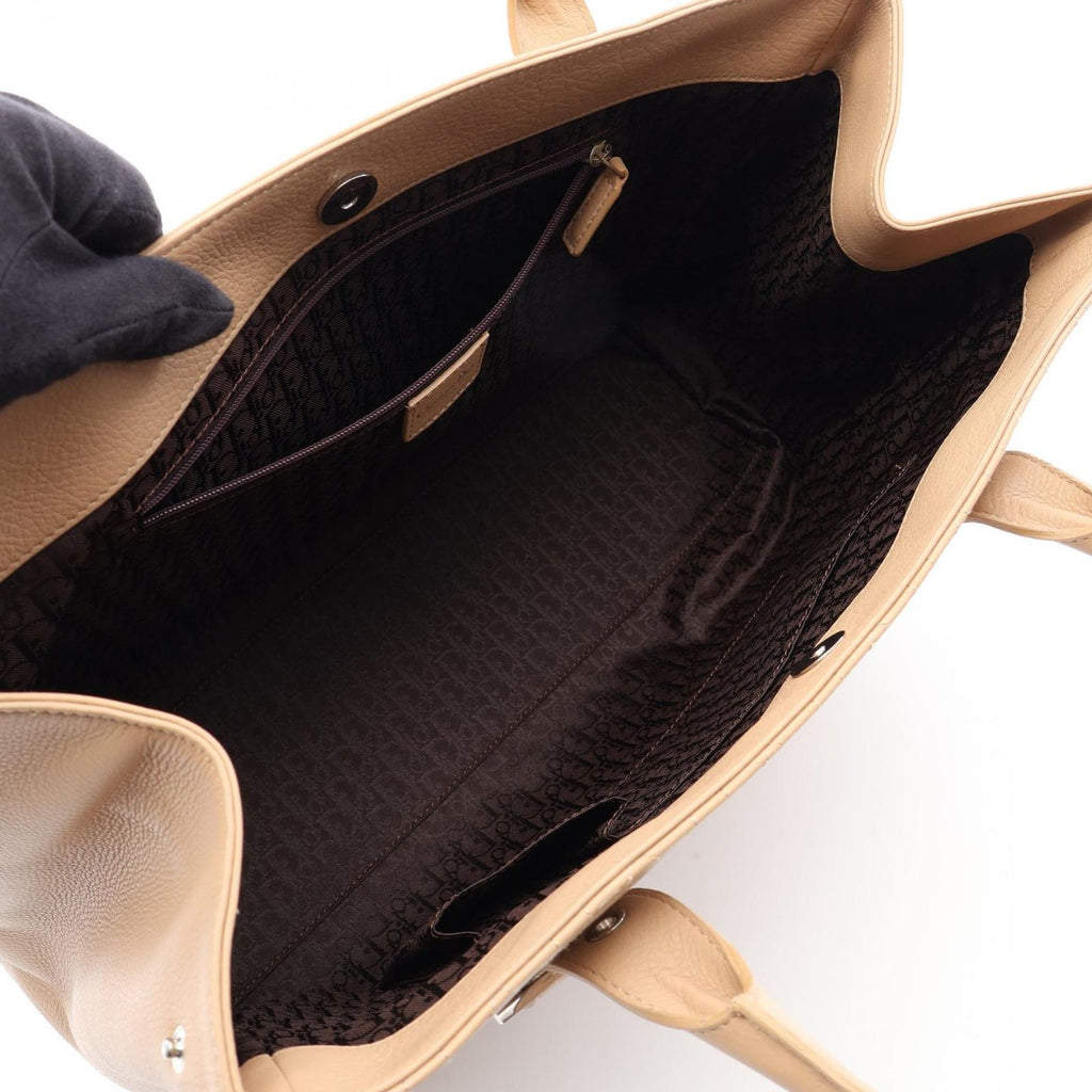 Dior Tote Bag Cannage Beige Leather — view 3