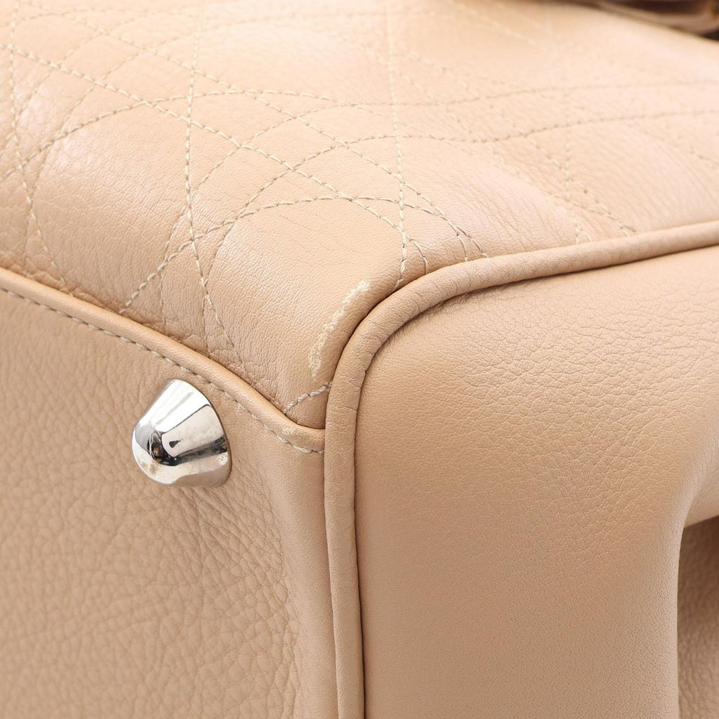 Dior Tote Bag Cannage Beige Leather — view 5