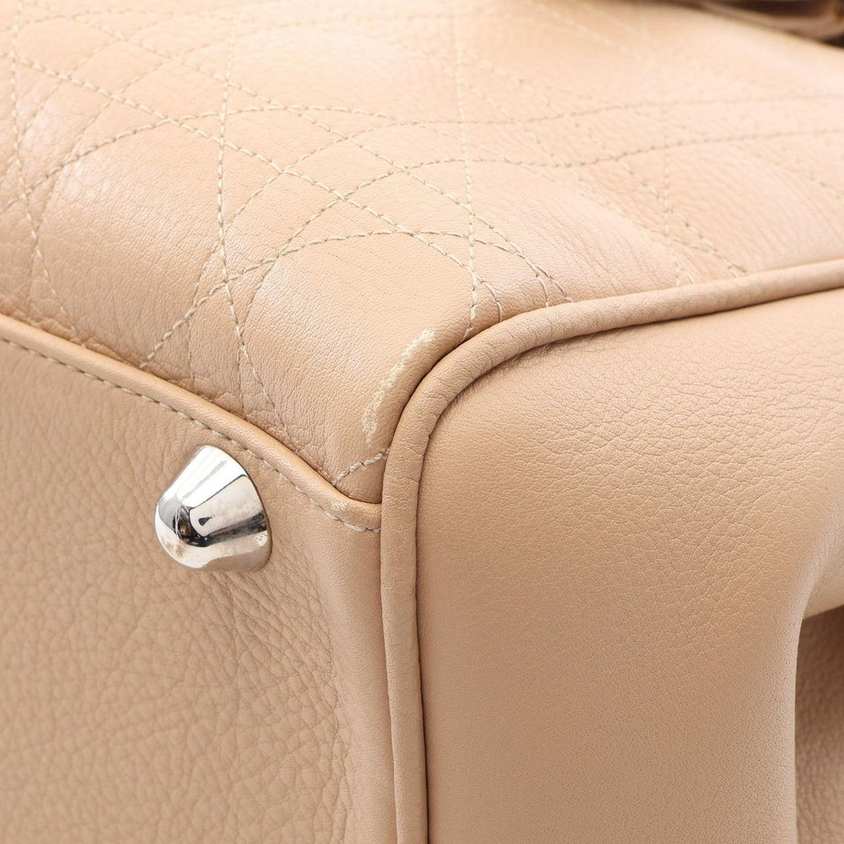 Dior Tote Bag Cannage Beige Leather — view 5