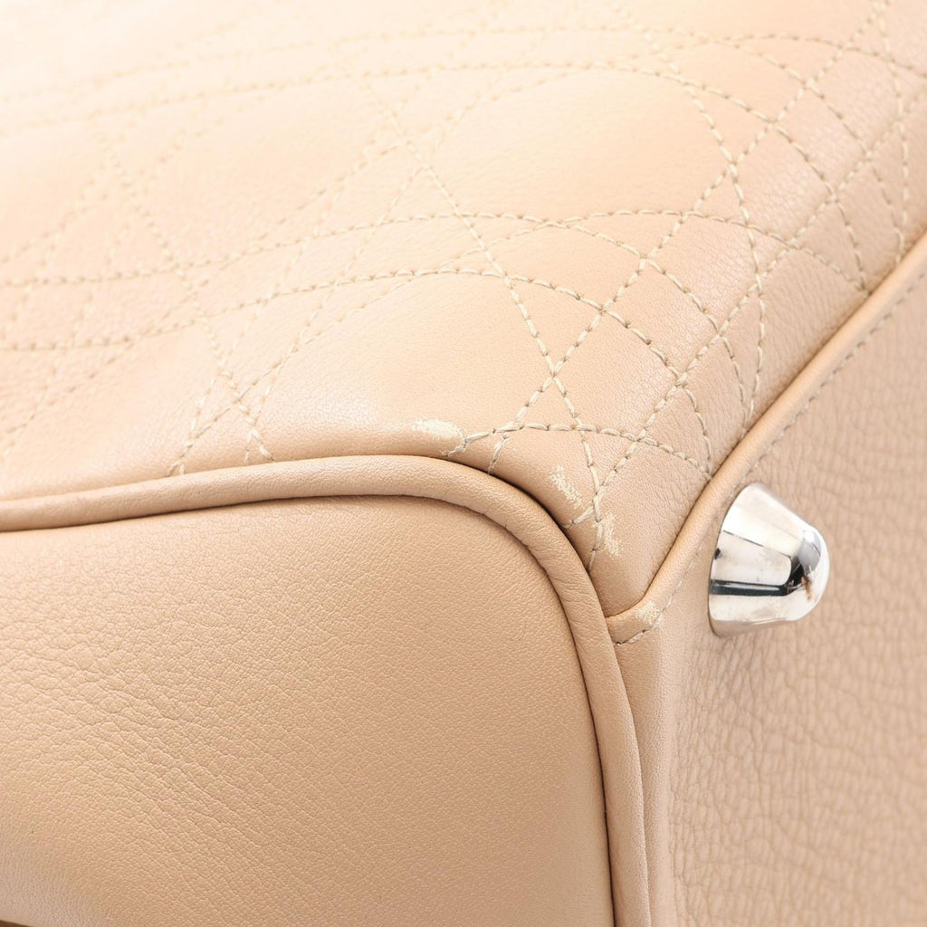 Dior Tote Bag Cannage Beige Leather — view 8