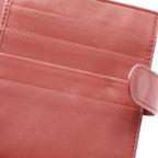 Bottega Veneta Bifold Wallet Intrecciato Red Brown Leather — view 8