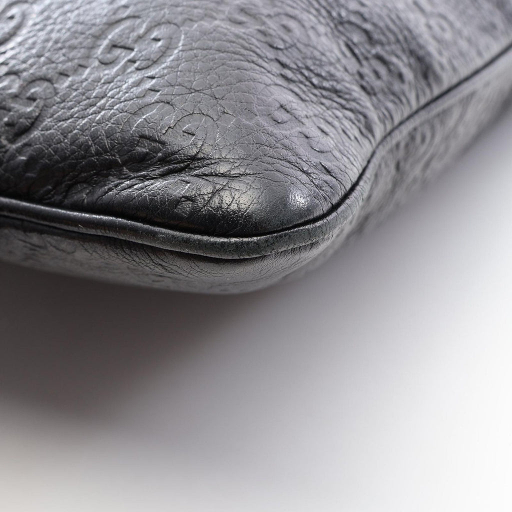 Gucci Shoulder Bag Guccissima Black Leather Guccissima — view 7