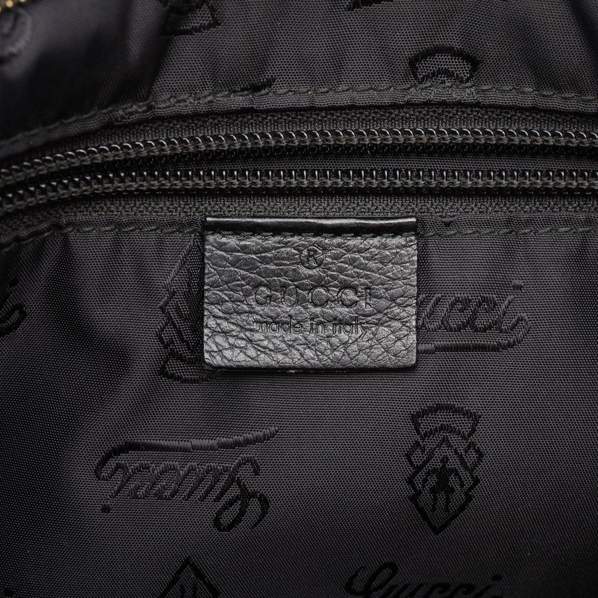 Gucci Shoulder Bag Guccissima Black Leather Guccissima — view 4
