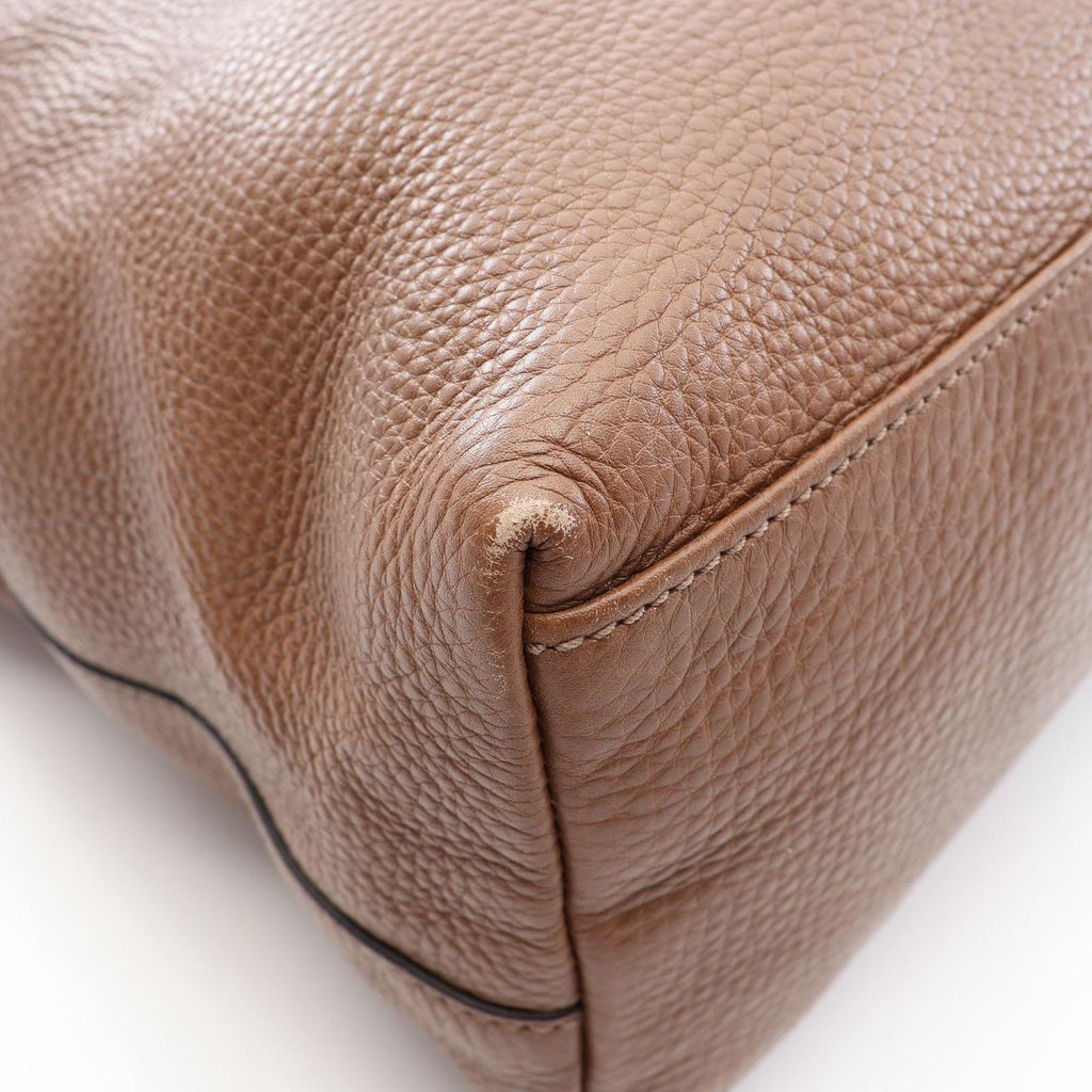 Gucci Shoulder Bag Interlocking G Brown Leather — view 7