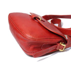Loewe Shoulder Bag Anagram Leather Red Vintage — view 3