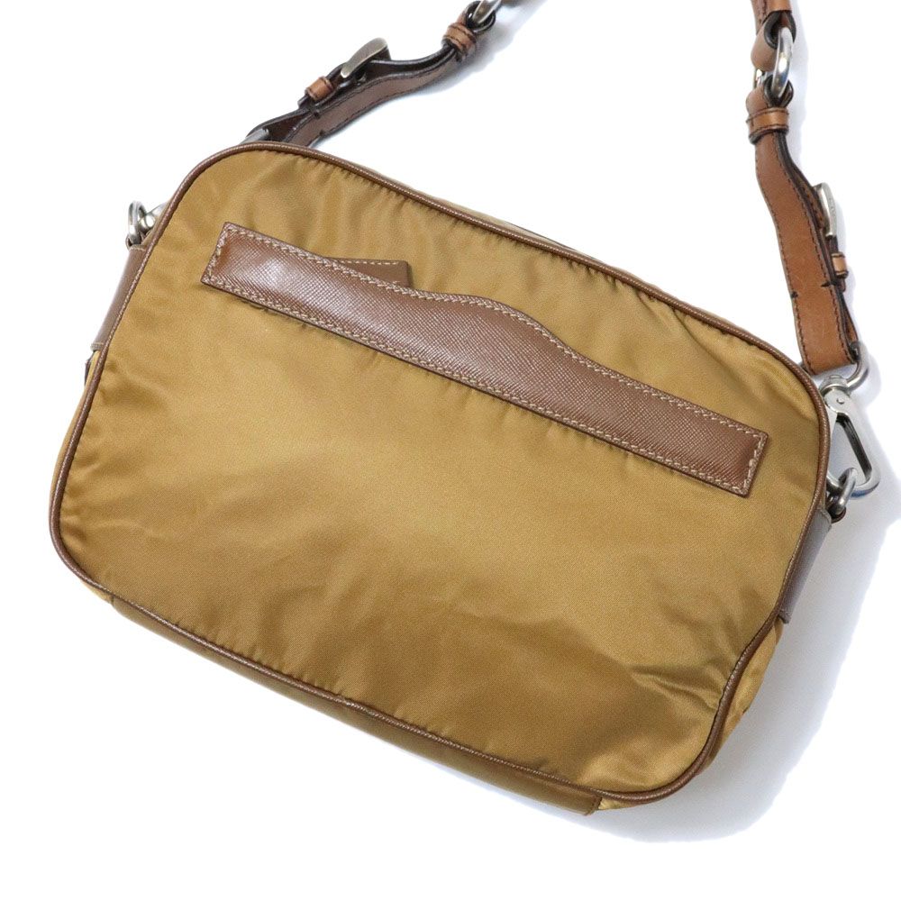 Prada Shoulder Bag Nylon Brown — view 3