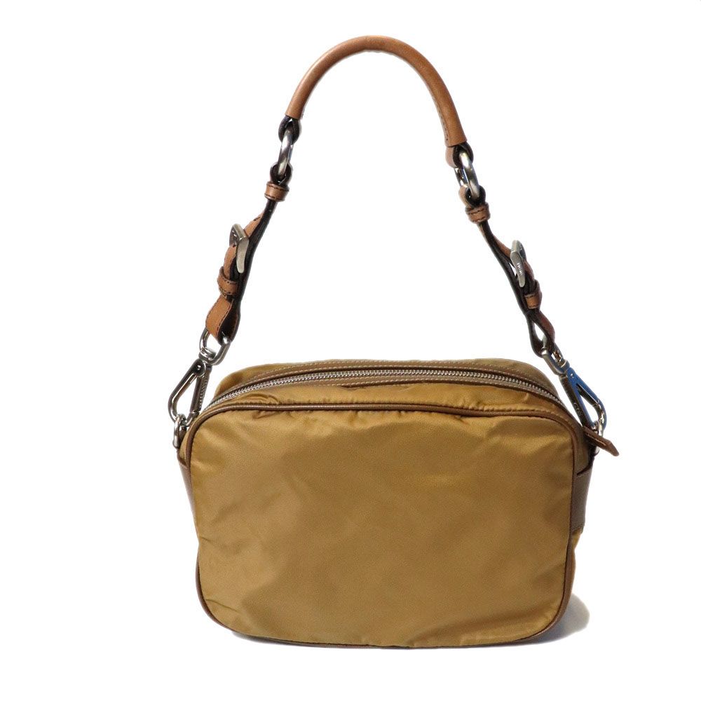 Prada Shoulder Bag Nylon Brown — view 2