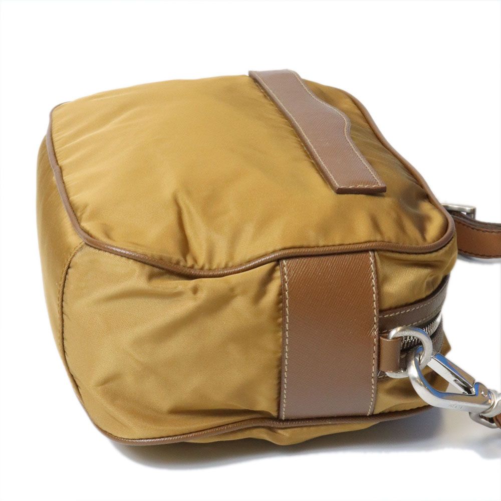 Prada Shoulder Bag Nylon Brown — view 4