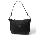 Prada Shoulder Bag Nylon Black Triangle Logo