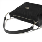 Prada Shoulder Bag Nylon Black Triangle Logo — view 3
