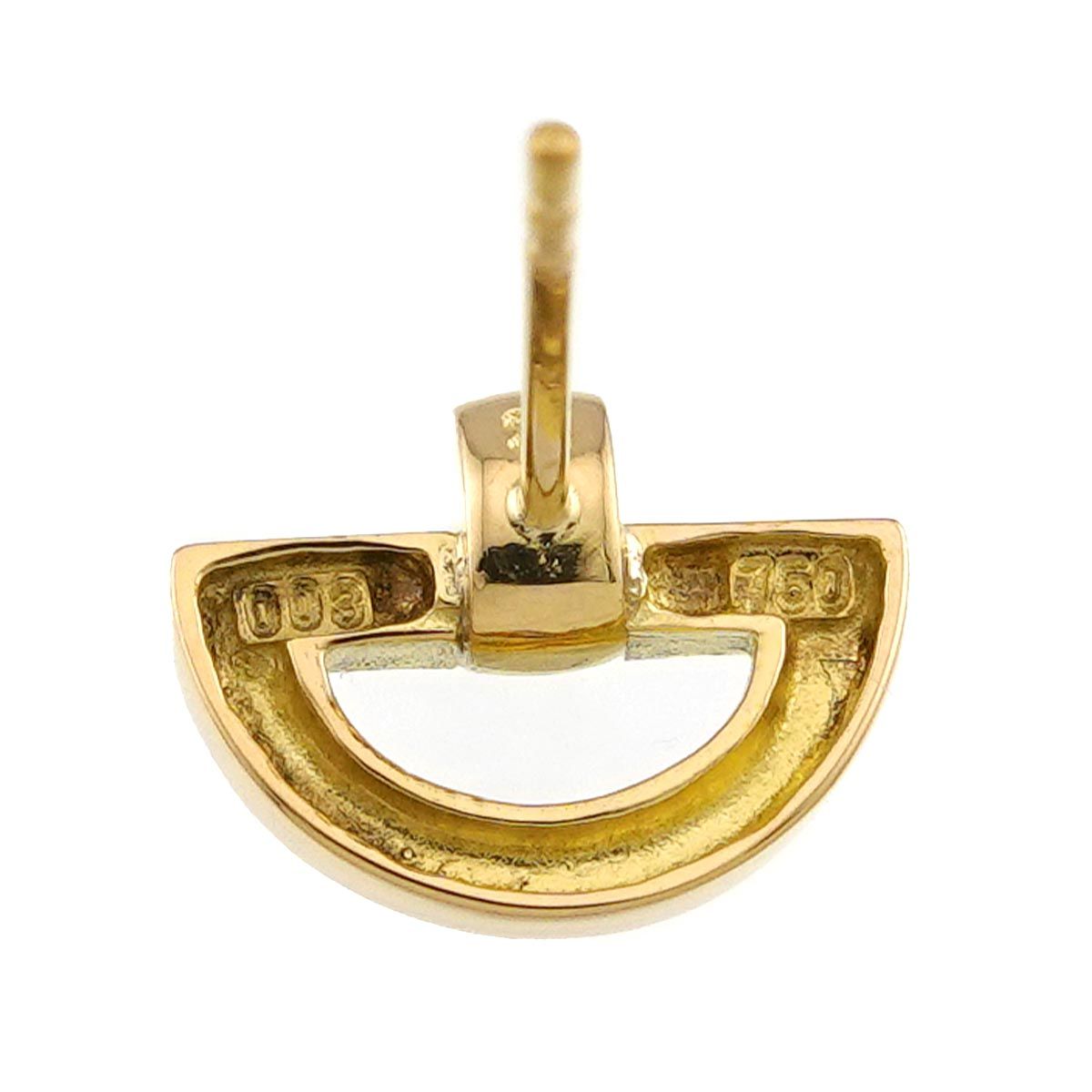 Celine Diamond Single Earring 18K Yellow Gold — view 6