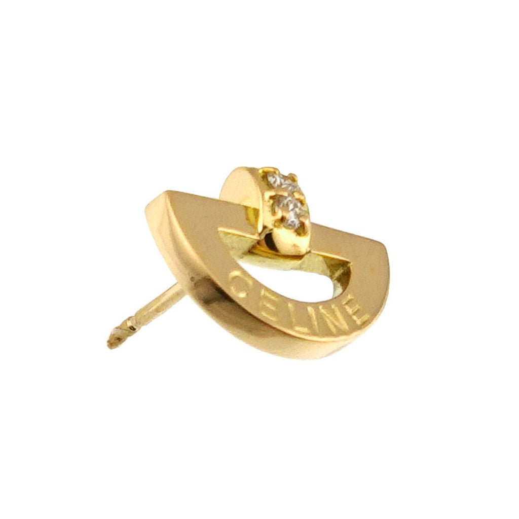 Celine Diamond Single Earring 18K Yellow Gold — view 2