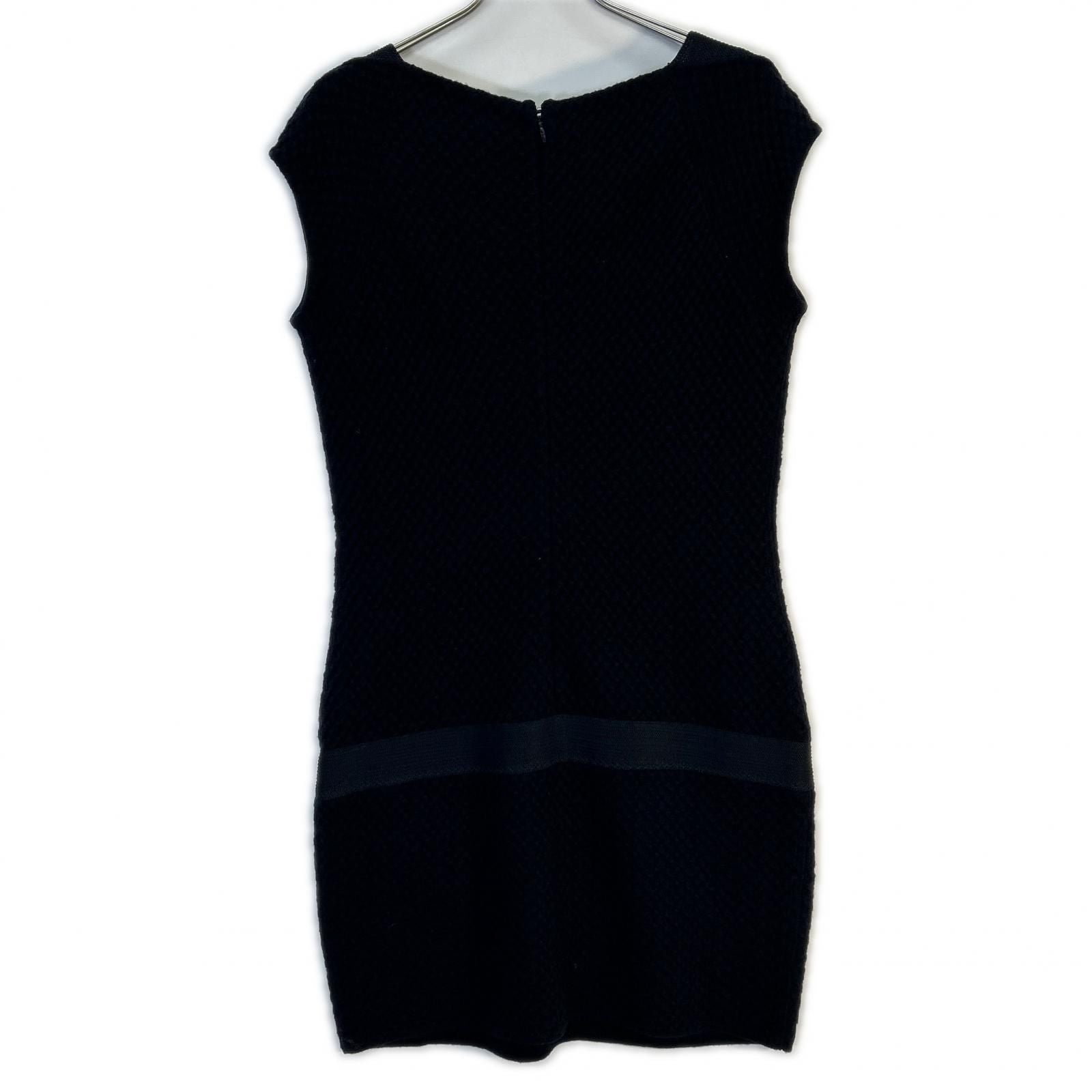 Chanel CC Logo Waffle Sleeveless 40 Dress — view 2