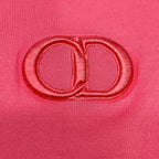 Dior Pink CD Embroidery Short Sleeve T-Shirt — view 6