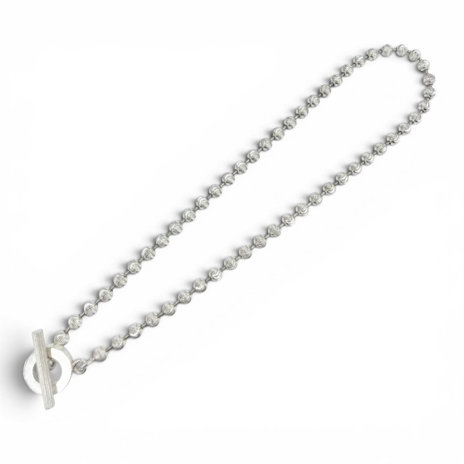 Gucci Ball Chain Necklace L Silver — view 3
