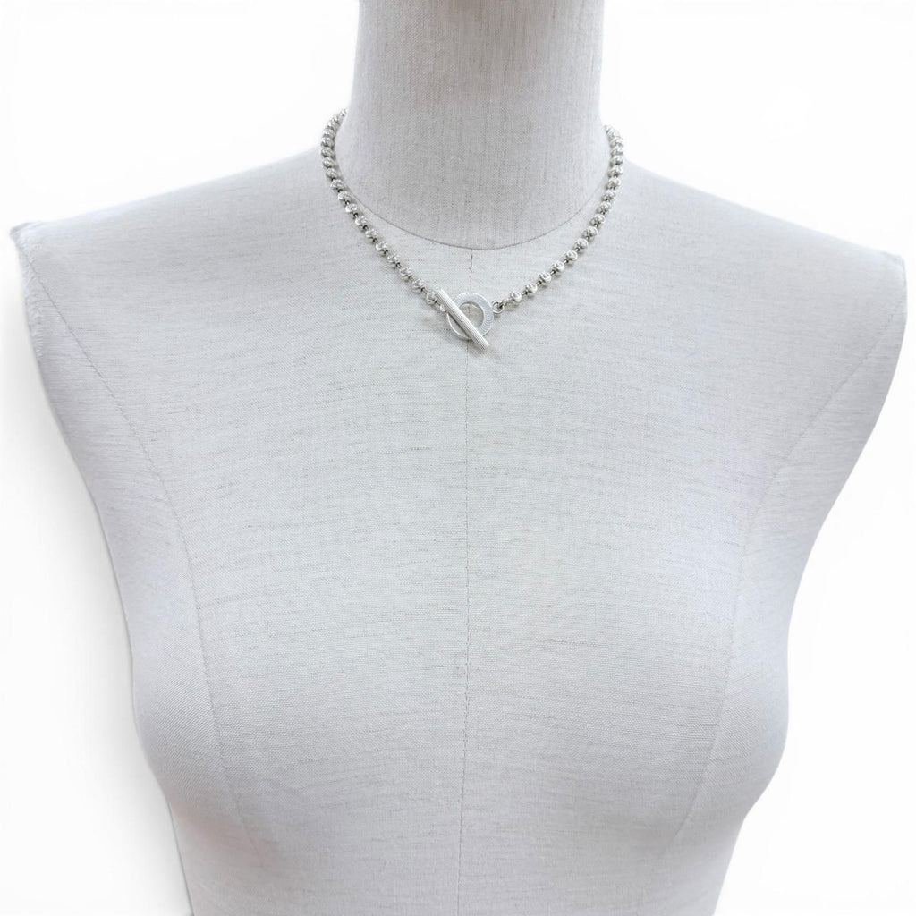 Gucci Ball Chain Necklace L Silver — view 2