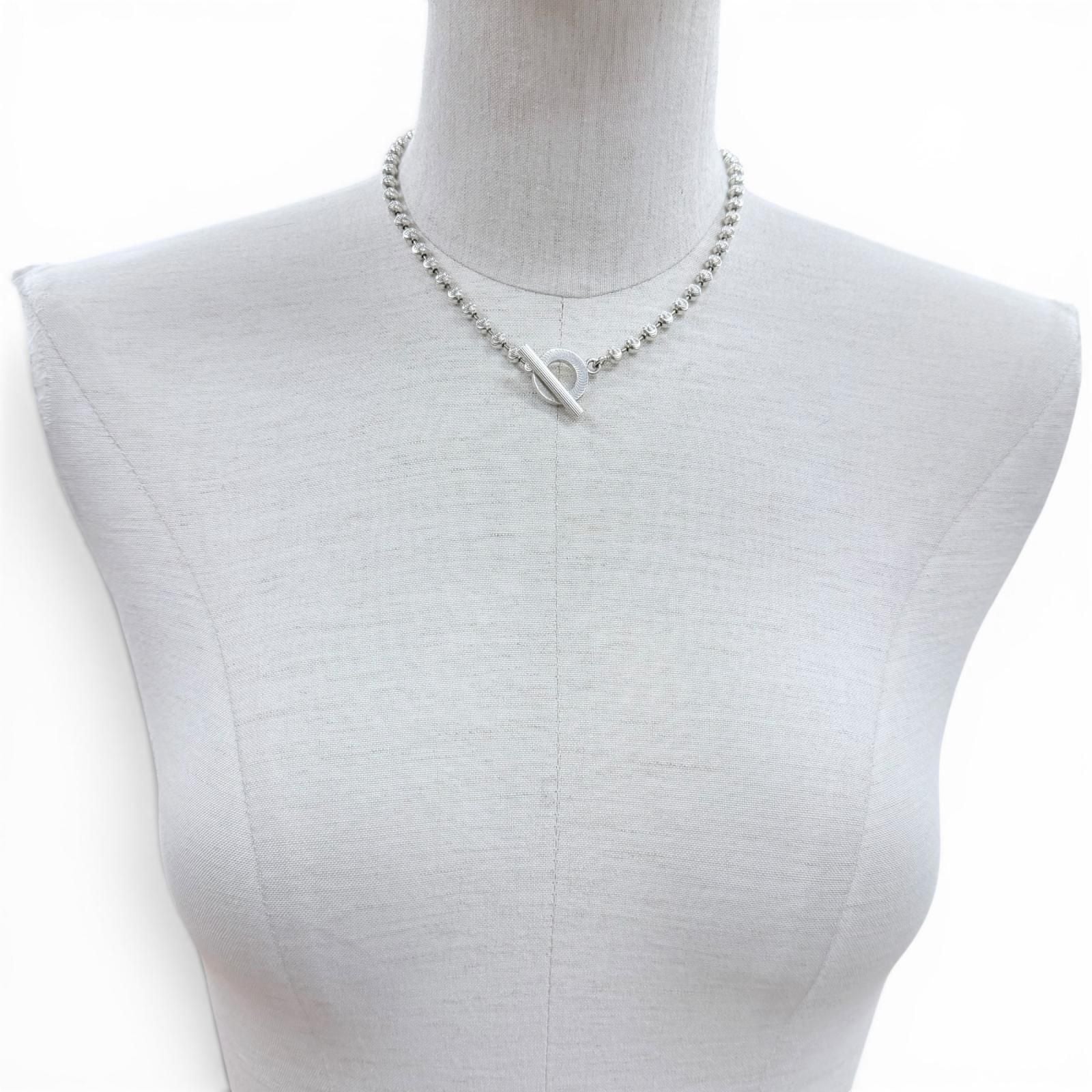 Gucci Ball Chain Necklace L Silver — view 2