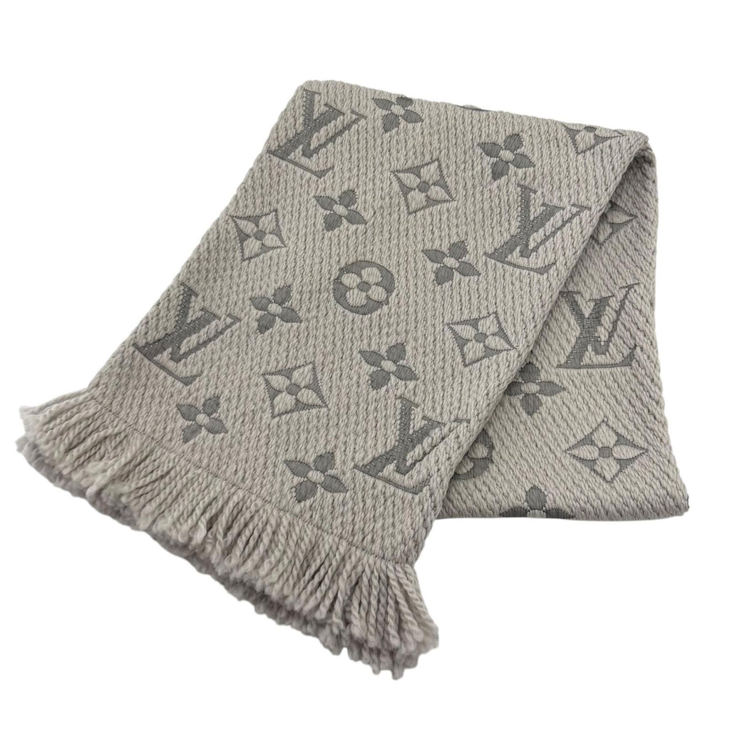 Louis Vuitton Echarpe Logomania Wool Silk Blend Gripe Loulou Fringe Scarf