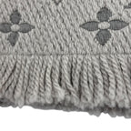 Louis Vuitton Echarpe Logomania Wool Silk Blend Gripe Loulou Fringe Scarf — view 4