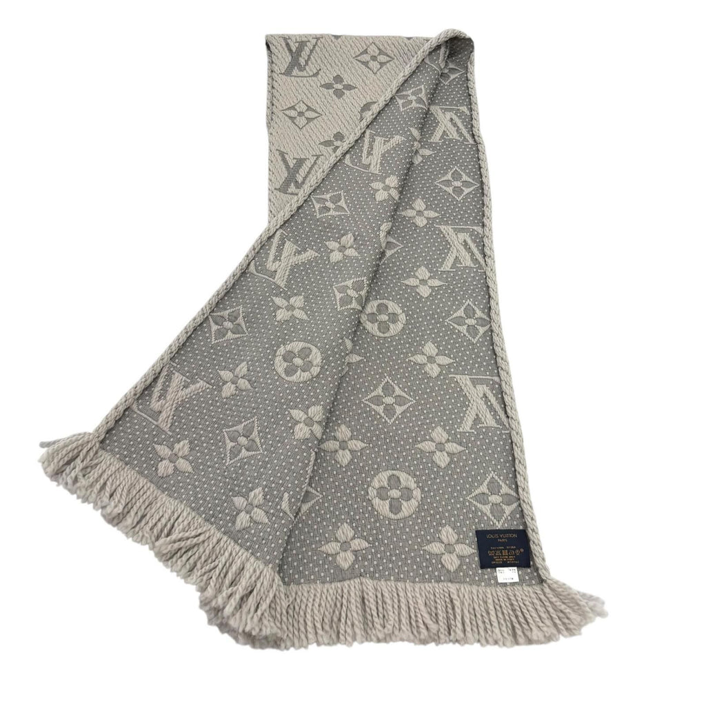 Louis Vuitton Echarpe Logomania Wool Silk Blend Gripe Loulou Fringe Scarf — view 3