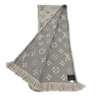 Louis Vuitton Echarpe Logomania Wool Silk Blend Gripe Loulou Fringe Scarf — view 3