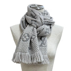 Louis Vuitton Echarpe Logomania Wool Silk Blend Gripe Loulou Fringe Scarf — view 2