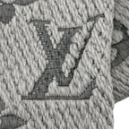 Louis Vuitton Echarpe Logomania Wool Silk Blend Gripe Loulou Fringe Scarf — view 5