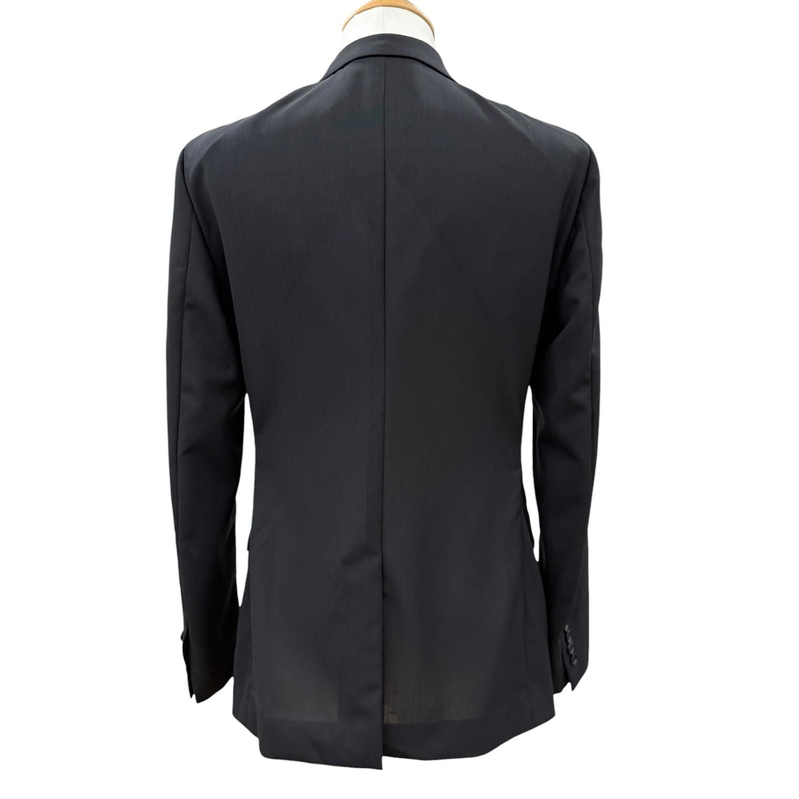 Dior Homme Wool Logo Button Single Jacket Tailored Black 46 — view 4