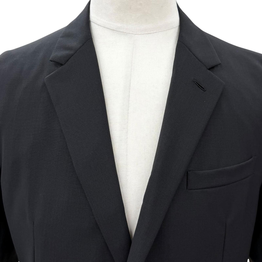 Dior Homme Wool Logo Button Single Jacket Tailored Black 46 — view 2