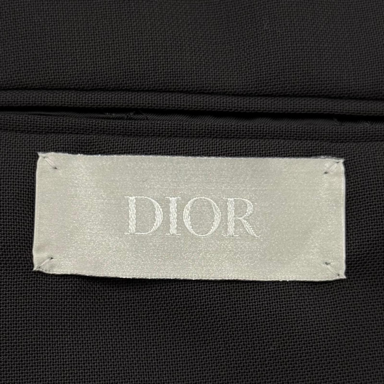 Dior Homme Wool Logo Button Single Jacket Tailored Black 46 — view 7