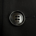 Dior Homme Wool Logo Button Single Jacket Tailored Black 46 — view 6