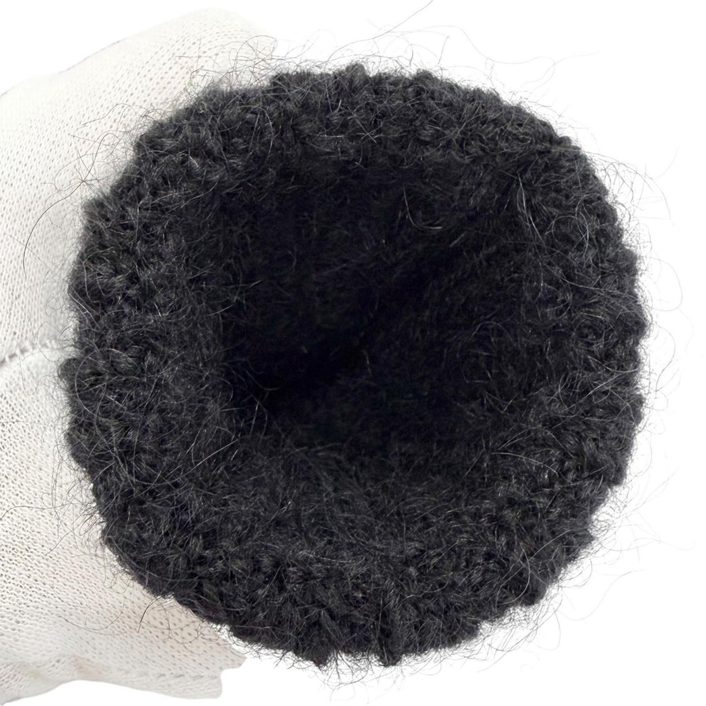 Louis Vuitton Gloves LV Script Mohair Wool Logo Embroidery Knit Black — view 5