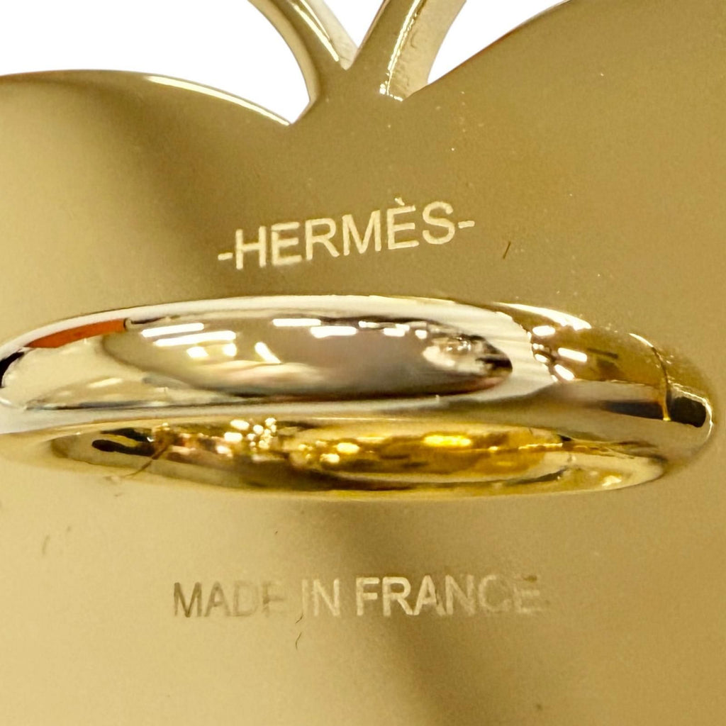 Hermes Scarf Ring Papillon Permabrass Marine Butterfly Twilly — view 6