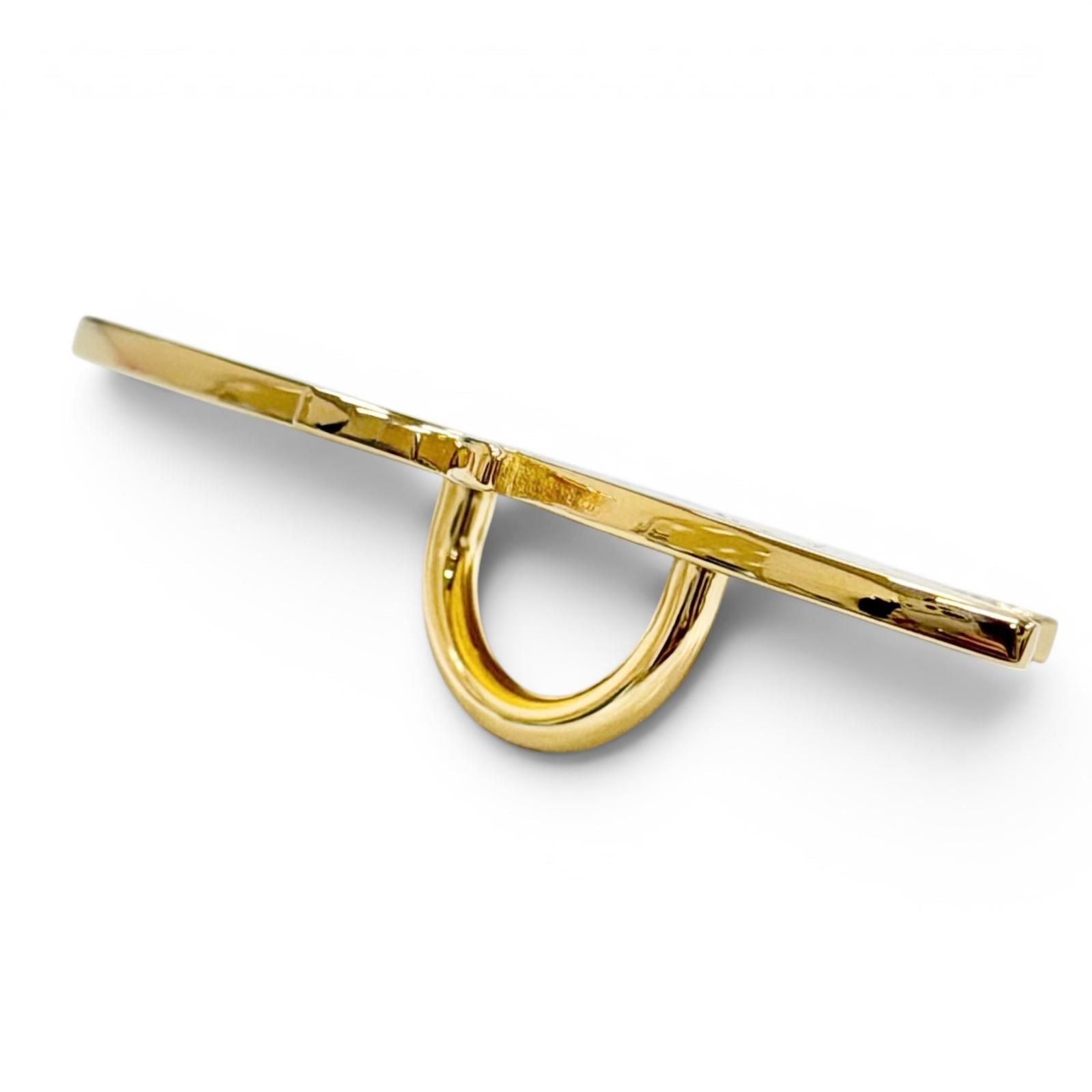 Hermes Scarf Ring Papillon Permabrass Marine Butterfly Twilly — view 5