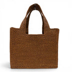 Loewe Font Tote Small Raffia Honey Gold Leather 2-Way Shoulder Bag — view 4