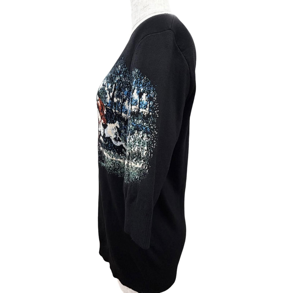 Dior Wool All Over Pattern Hunting Scenery Sweater — view 3