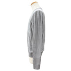 Hermes Fragmon Equestre Integral Wool Crew Neck Knit Gray Sweater — view 3