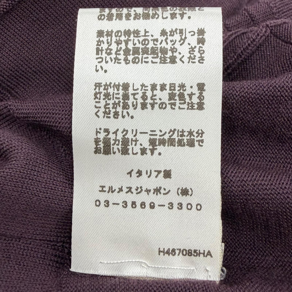 Hermes Fragmon Equestre Integral Wool Turtleneck Knit Bordeaux Sweater — view 7