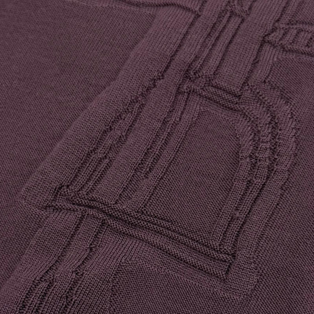 Hermes Fragmon Equestre Integral Wool Turtleneck Knit Bordeaux Sweater — view 5