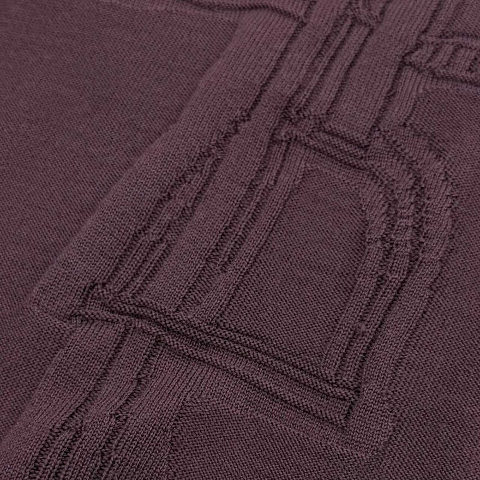 Hermes Fragmon Equestre Integral Wool Turtleneck Knit Bordeaux Sweater — view 5