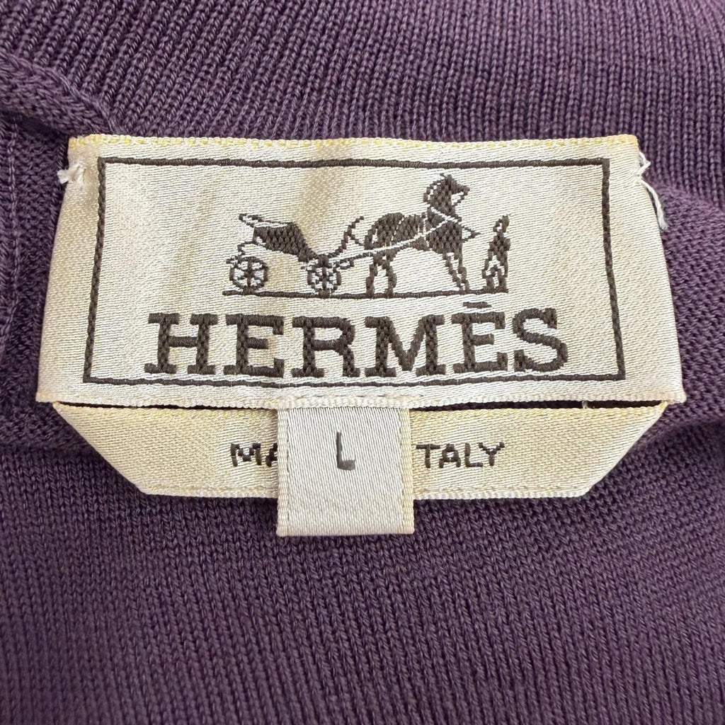 Hermes Fragmon Equestre Integral Wool Turtleneck Knit Bordeaux Sweater — view 6
